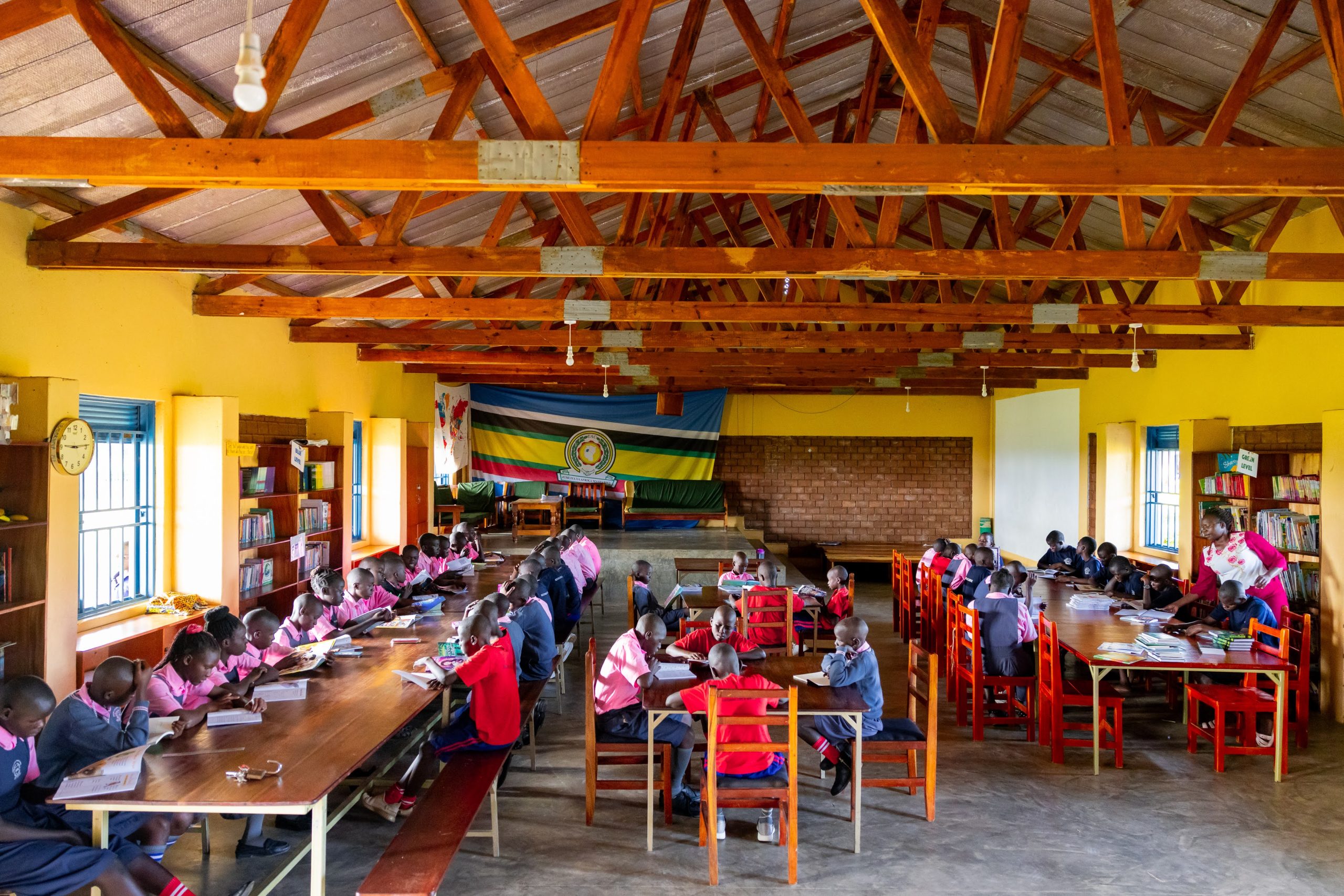 Students focused on classroom learning