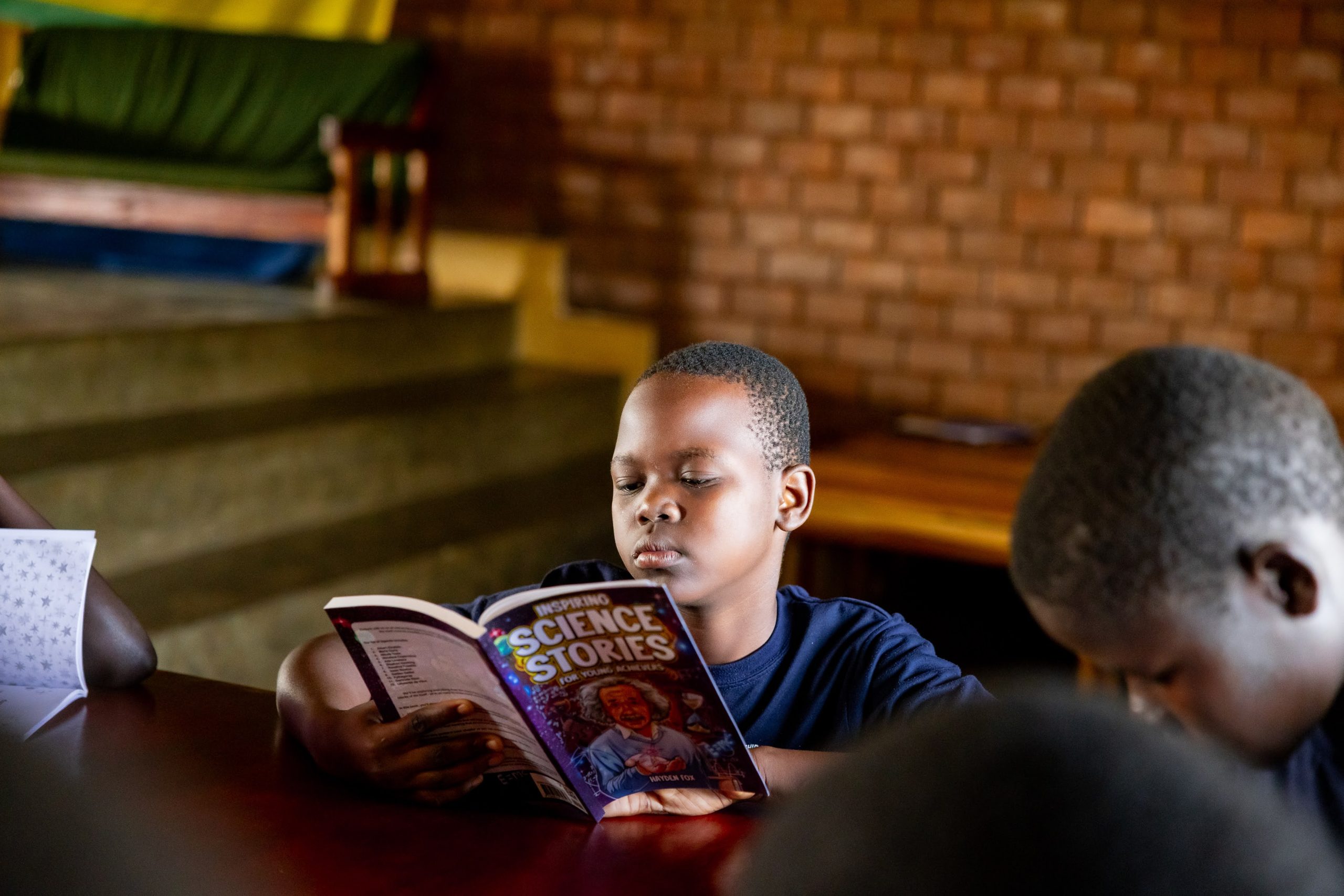 Students reading academic materials